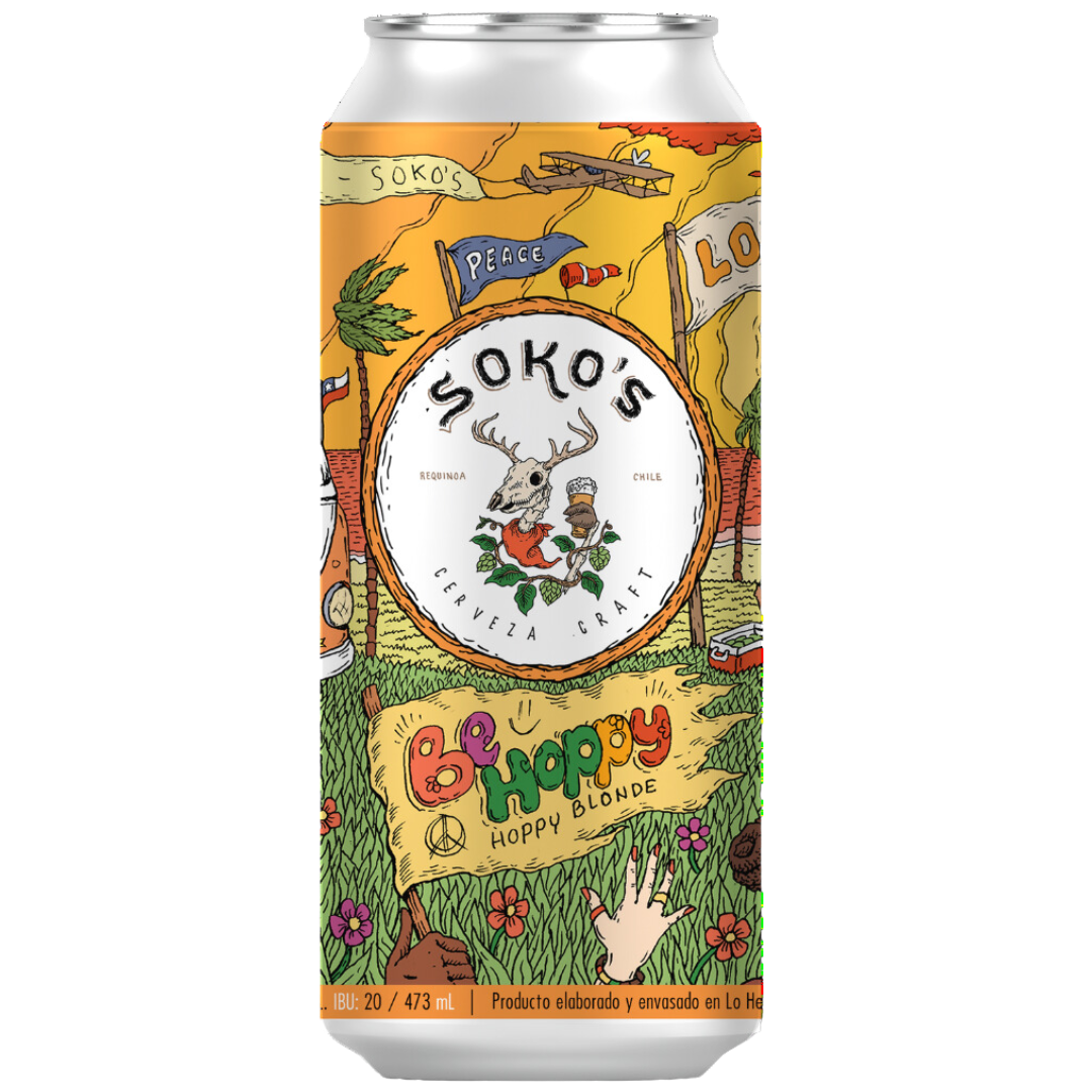 Cerveza 473cc Be Hoppy Hoppy Blonde – Cerveza Soko's
