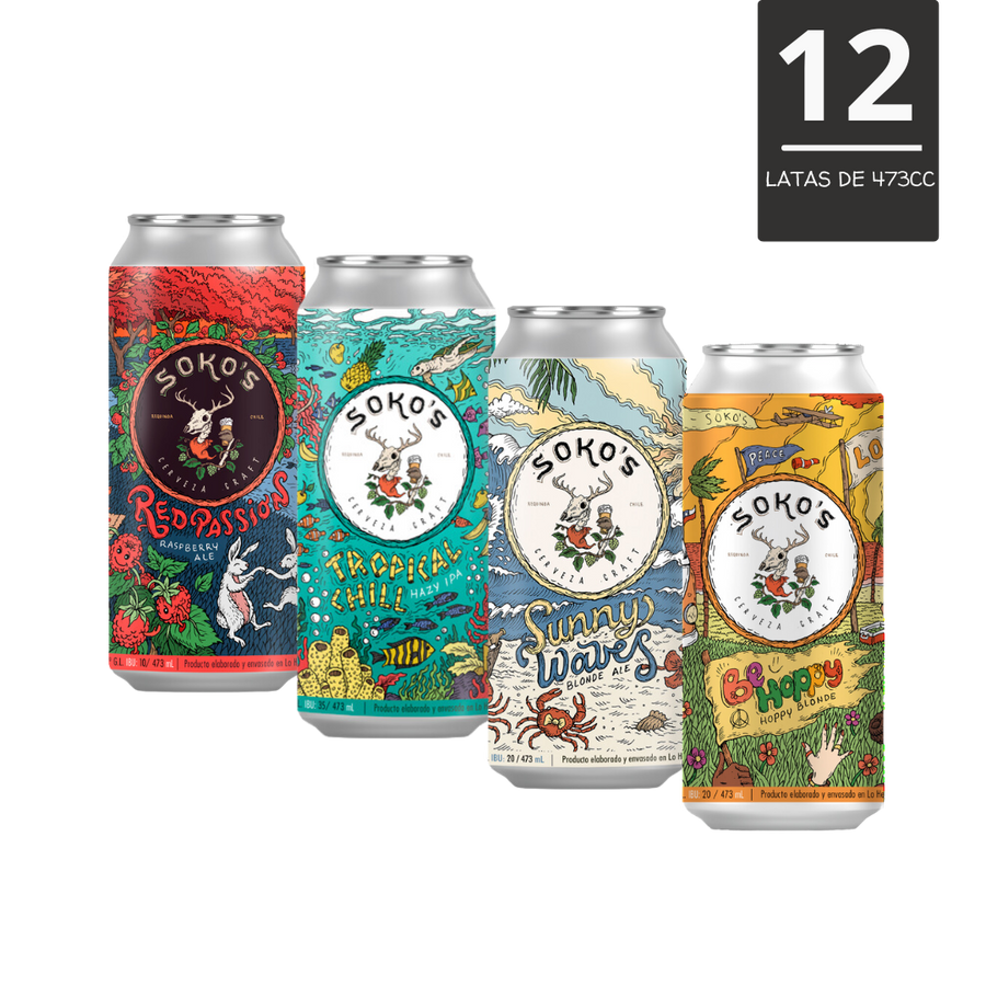 12 cervezas 473cc VERANO FOREVER