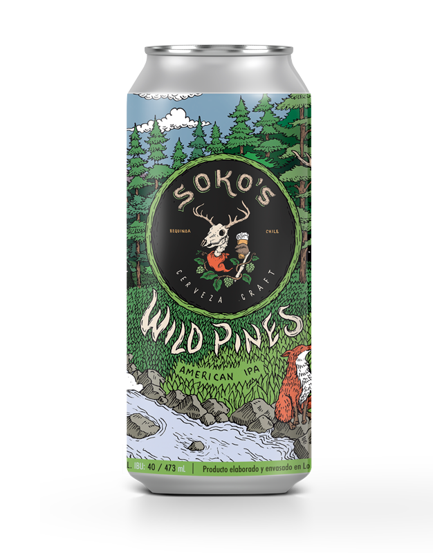 Cerveza 473 cc Wild Pines American IPA